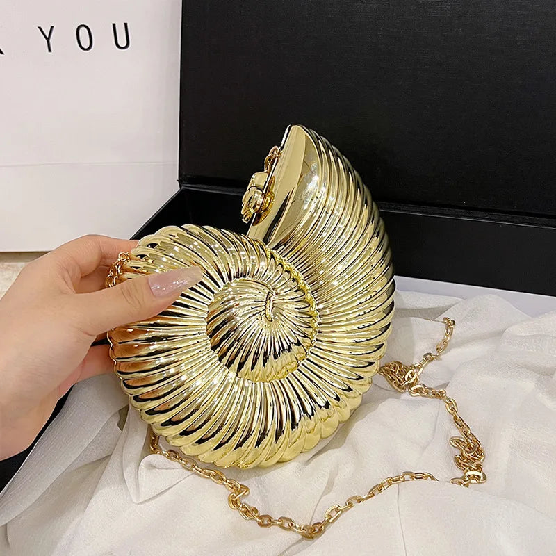 Celestia Seashell Clutch