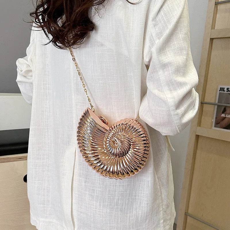 Celestia Seashell Clutch