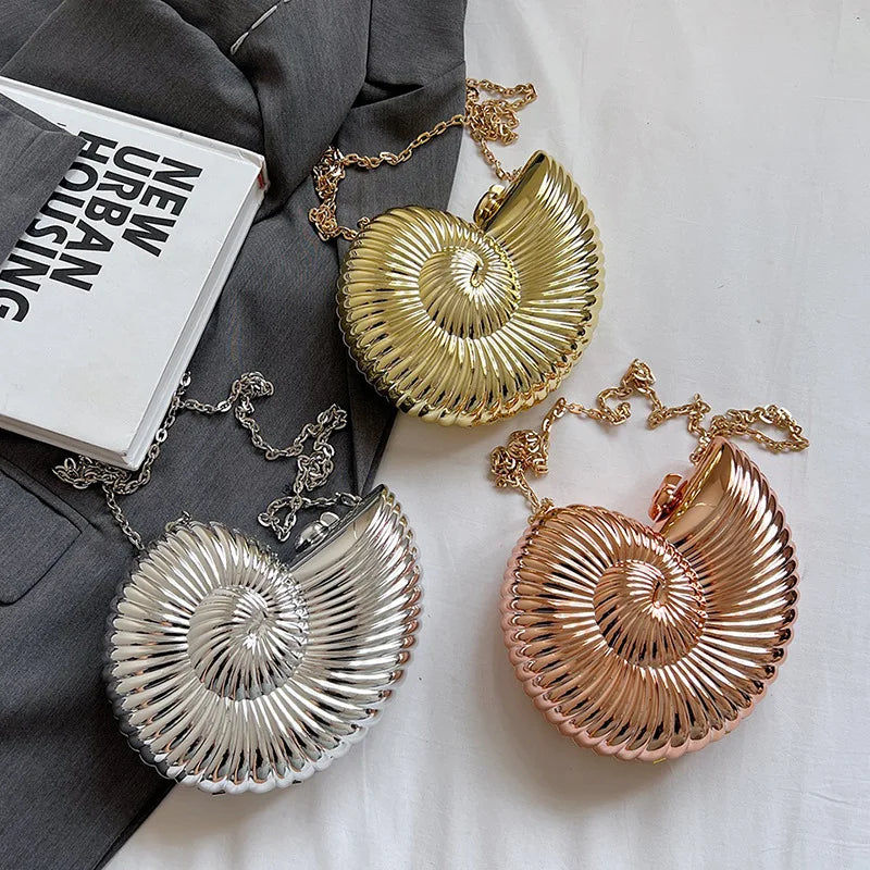 Celestia Seashell Clutch