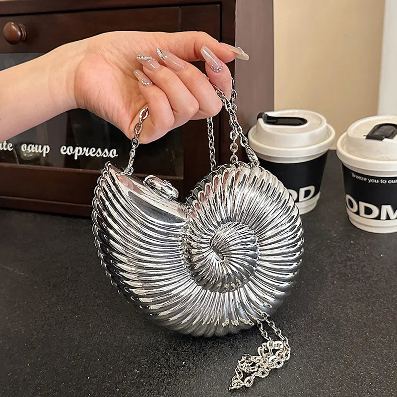 Celestia Seashell Clutch